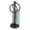 mDesign Steel Bathroom Towel Rack Holder Stand with 2 Hanging Rings